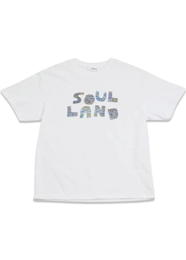 Soullands Paisley logo T-shirt - White. Køb t-shirts her.