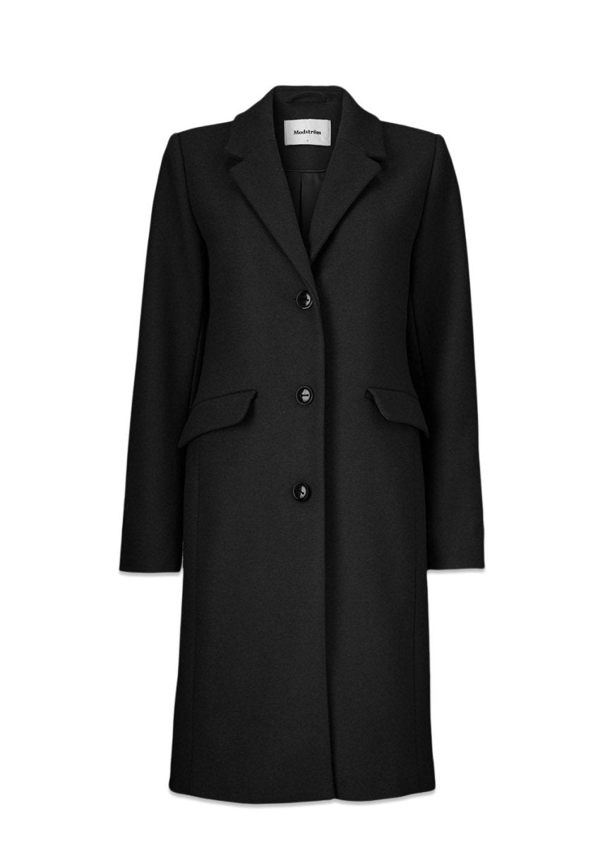 Modströms Pamela coat - Black. Køb frakker her.