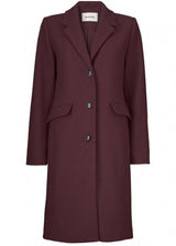 Modströms Pamela coat - Dark Ruby. Køb overtøj her.