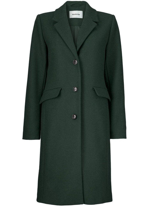 Modströms Pamela coat - Empire Green. Køb overtøj her.