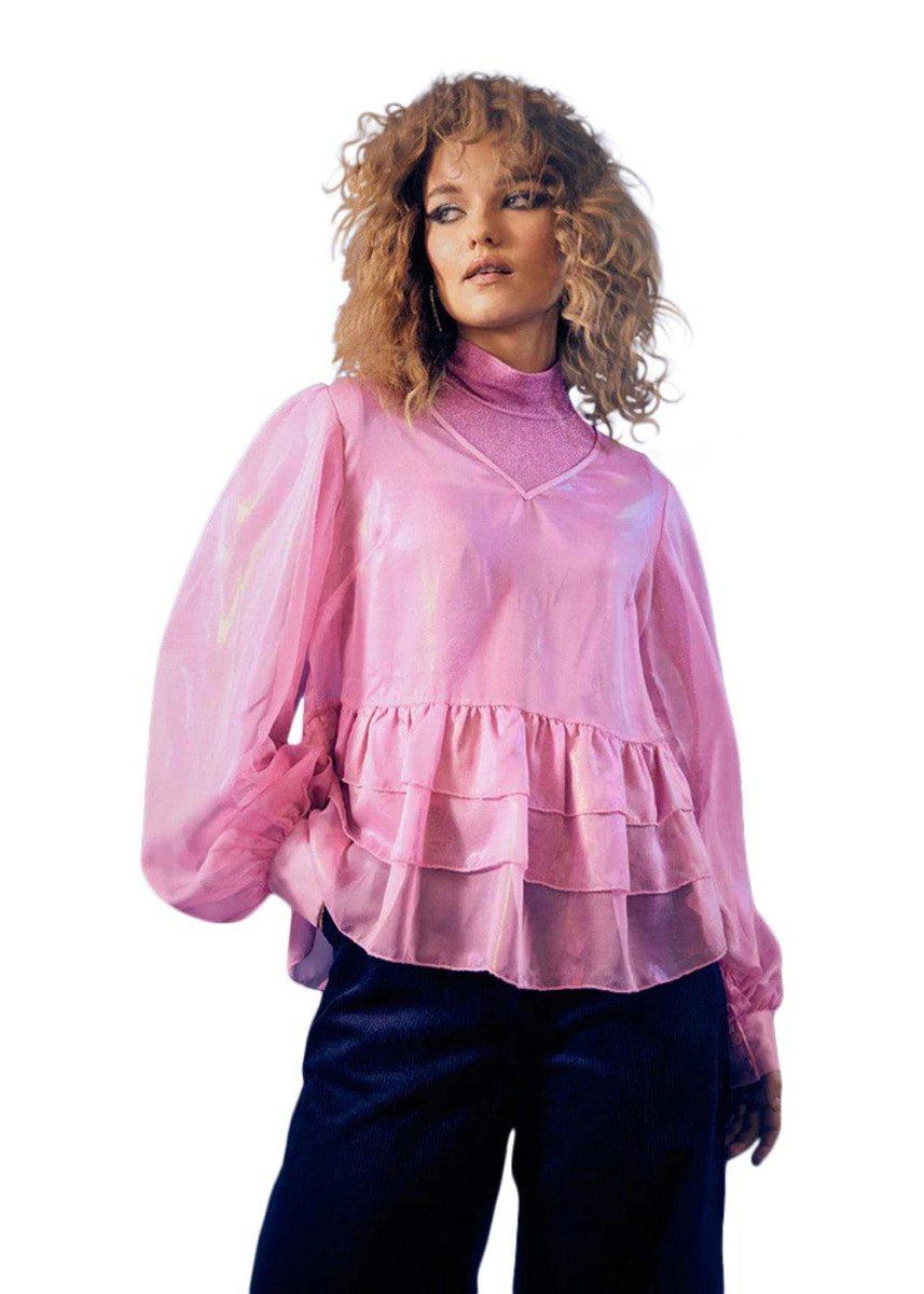 Pearl Sheer Blouse - Rose Blouses818_22820_Rose_XS5715252065435- Butler Loftet