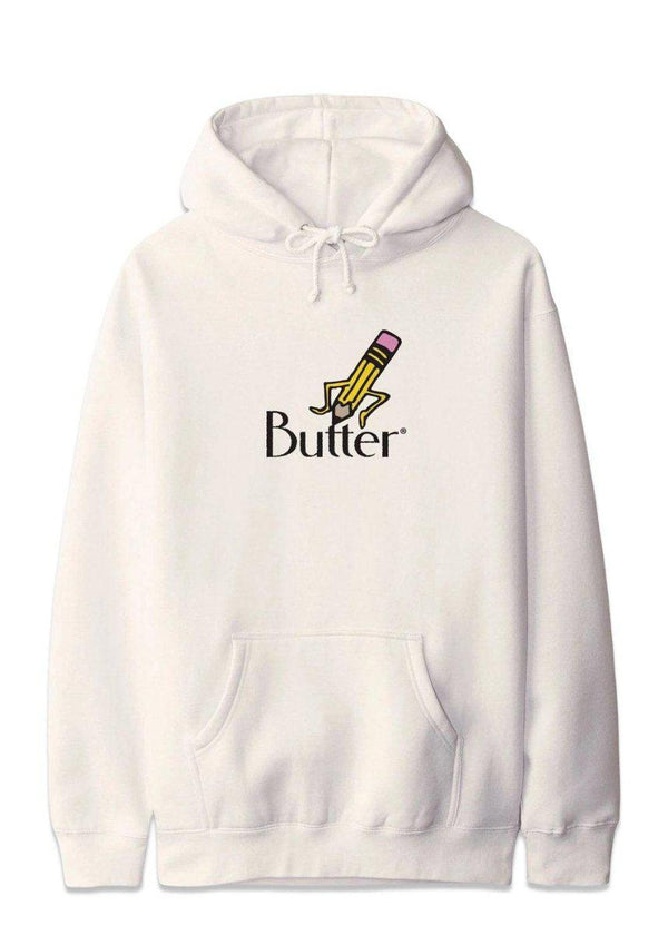 Butter Goods' Pencil Pullover hood - Bone. Køb hoodies her.