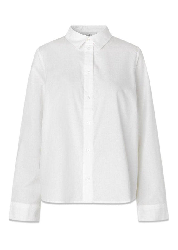 Modströms PercyMD solid shirt - Off White. Køb shirts her.