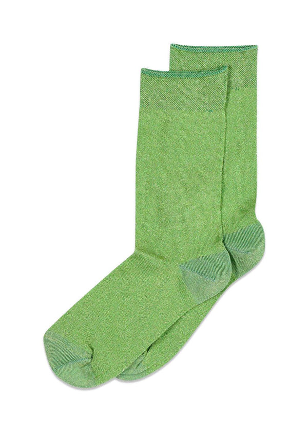 MP Denmarks Pernille glitter socks - Foliage. Køb socks/stockings her.