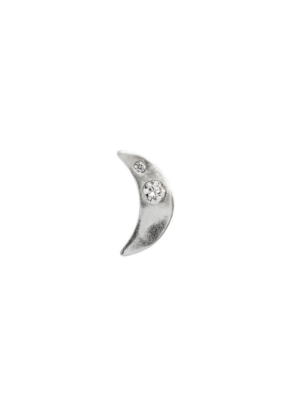 Stine A's Petit Bella Moon Earring - Silver. Køb øreringe her.