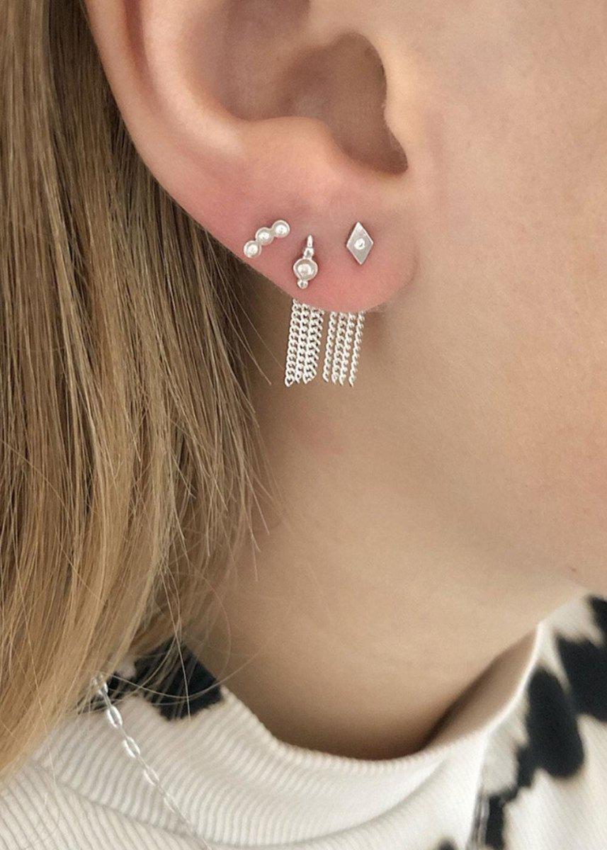 Petit Bon-Bon White Zircon Ear - Silver Jewellery704_1005_SILVER_SINGLE5712778012844- Butler Loftet