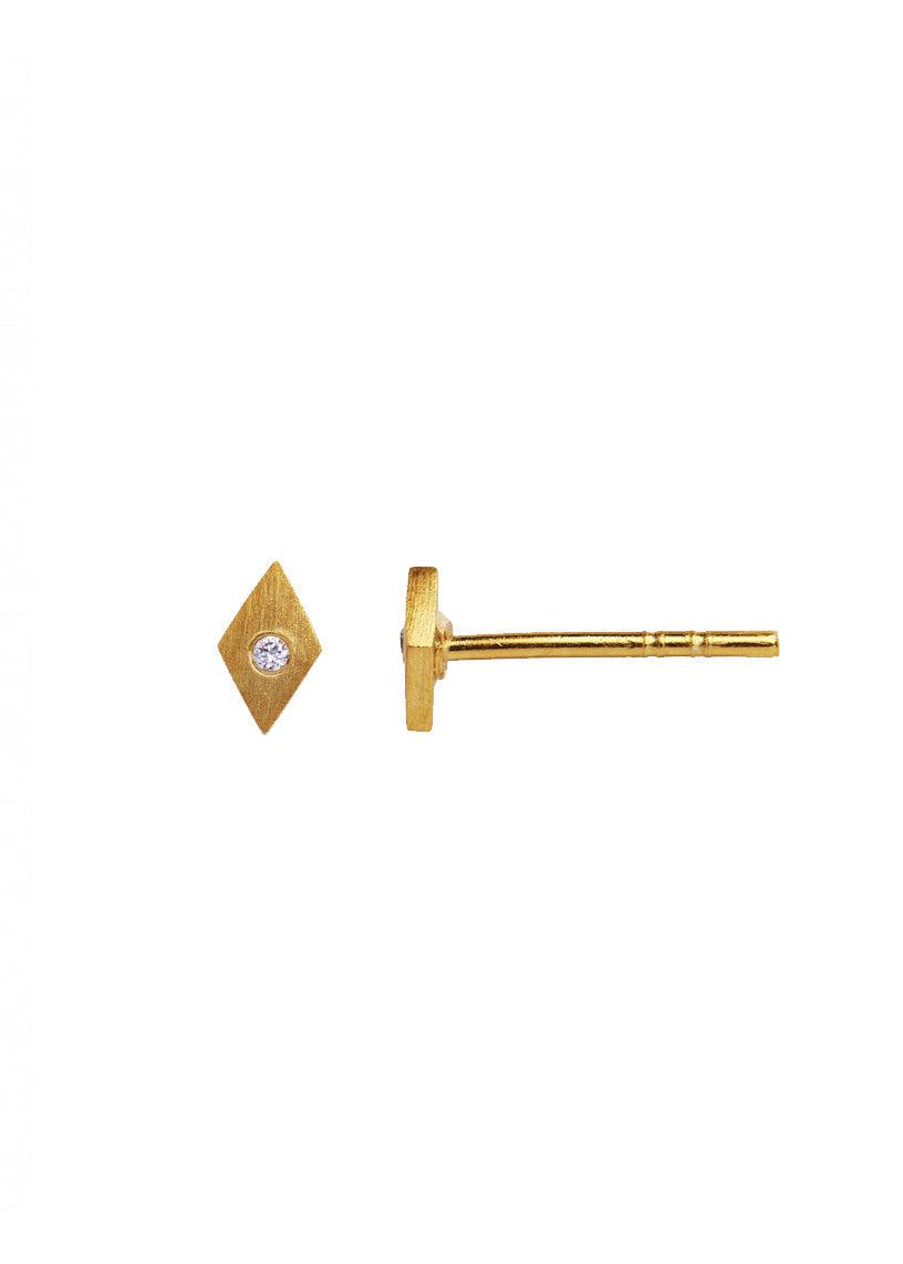 Stine A's Petit Harlekin Earring - Gold. Køb øreringe her.