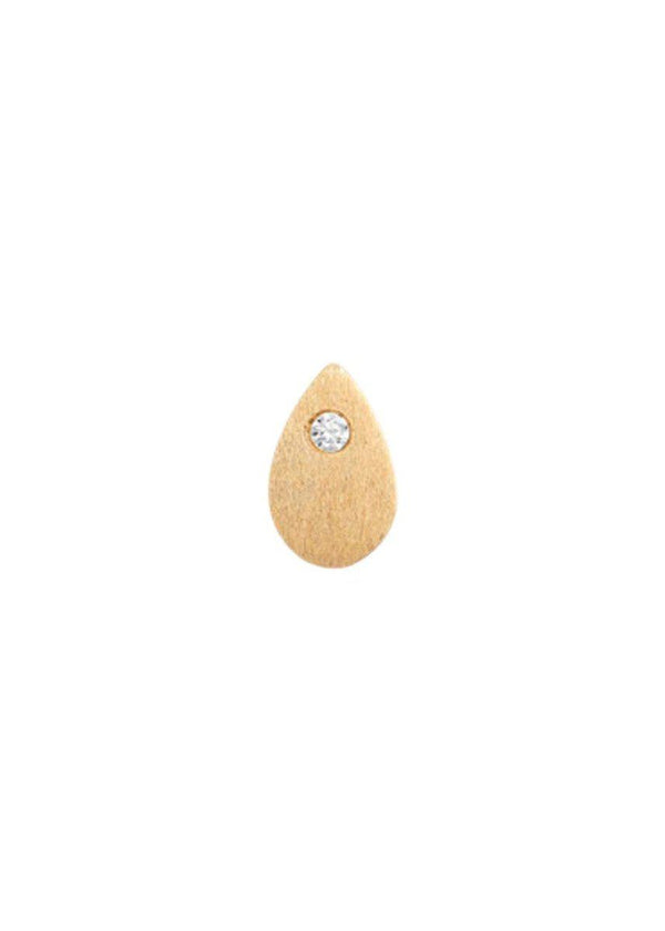 Stine A's Petit Sparkling Teardrop w/Zir - Gold. Køb smykker her.