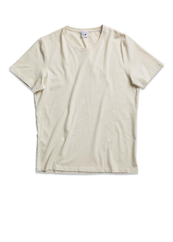 Nn. 07s Pima Tee 3208 - Creme. Køb t-shirts her.