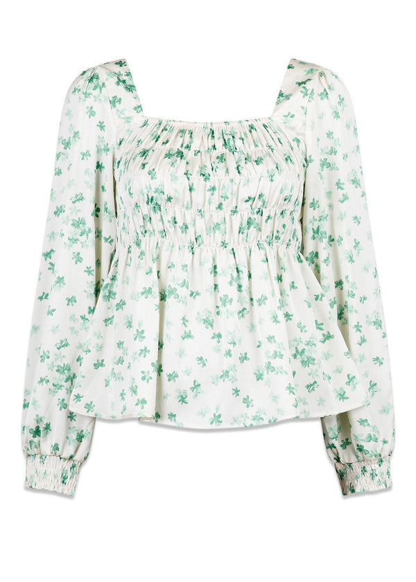 Neo Noirs Pitt Star Flower Blouse - White. Køb toppe her.