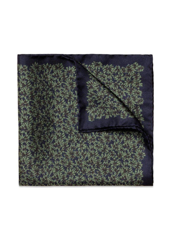 Etons Pocket Square - Navy Blue. Køb scarf her.