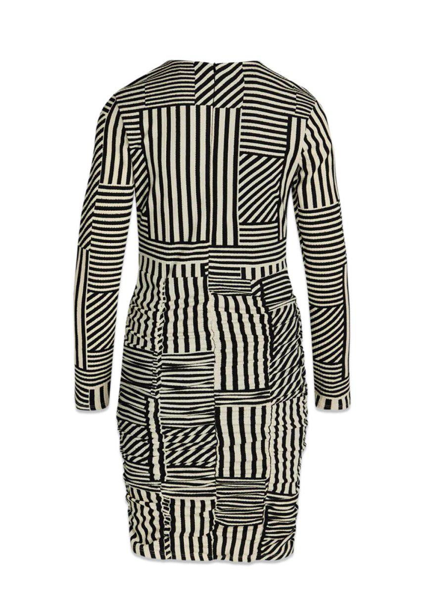 Pollux Amelia Dress AOP - Stripe Play Aop/Black Dress320_202055_StripePlayAop/Black_L5715131231890- Butler Loftet