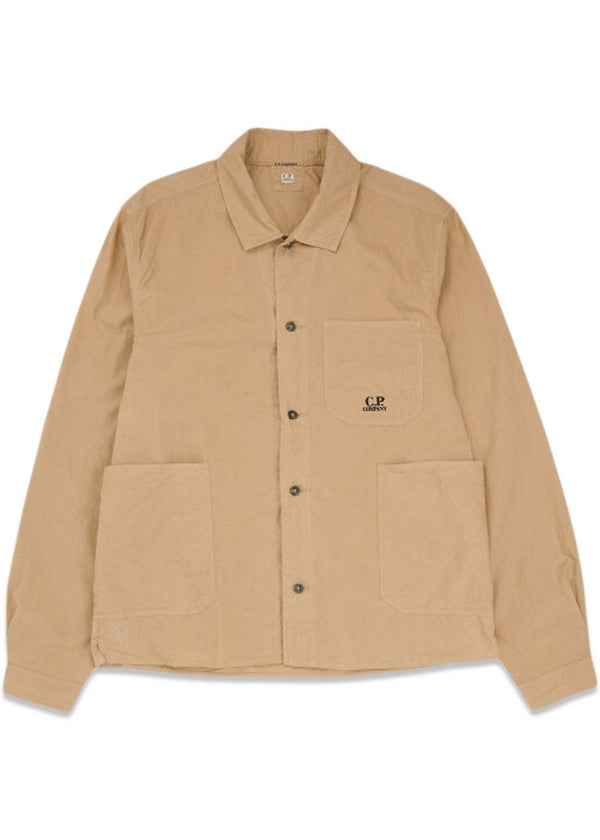 C.P. Companys Popeline Overshirt - Beige. Køb shirts her.