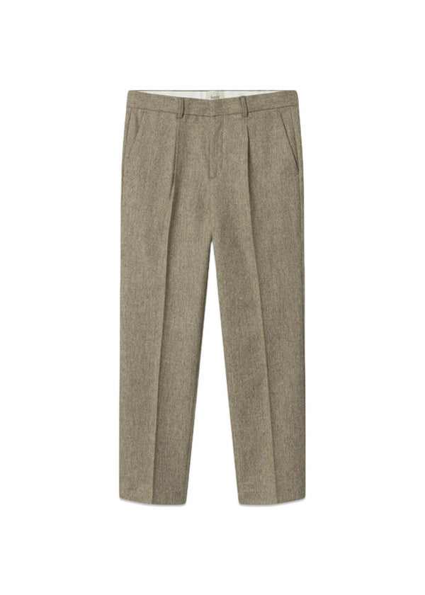 Foréts READ WOOL SUIT PANTS - Beige Mel. Køb bukser her.