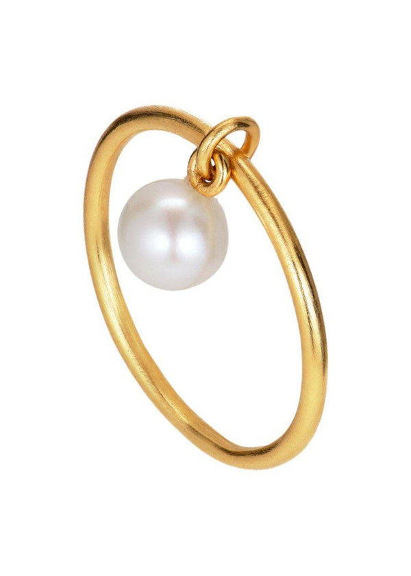 Jane Kønigs ROW PEARL RING - Gold-Plated. Køb ringe her.