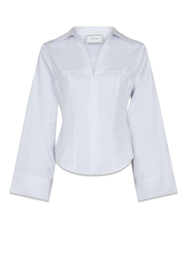 Neo Noirs Rachel Shirt - White. Køb blouses her.