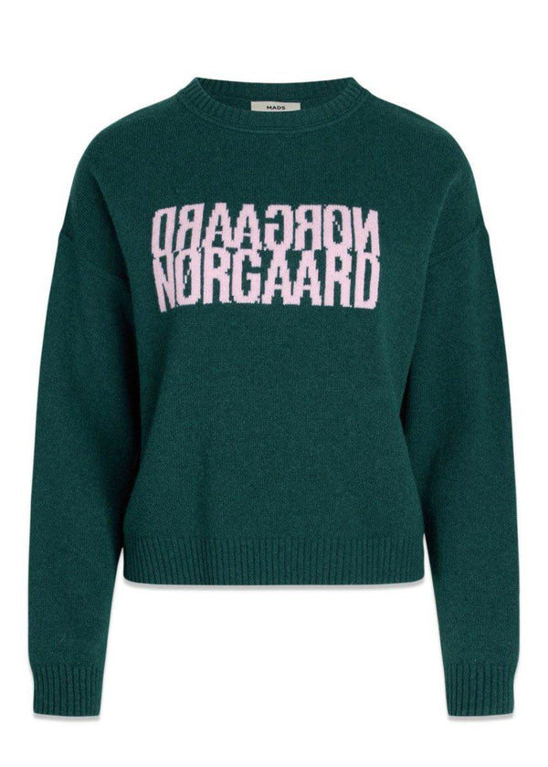 Mads Nørgaards Recy Soft Knit Tilona Sweater - Magical Forest. Køb strik her.