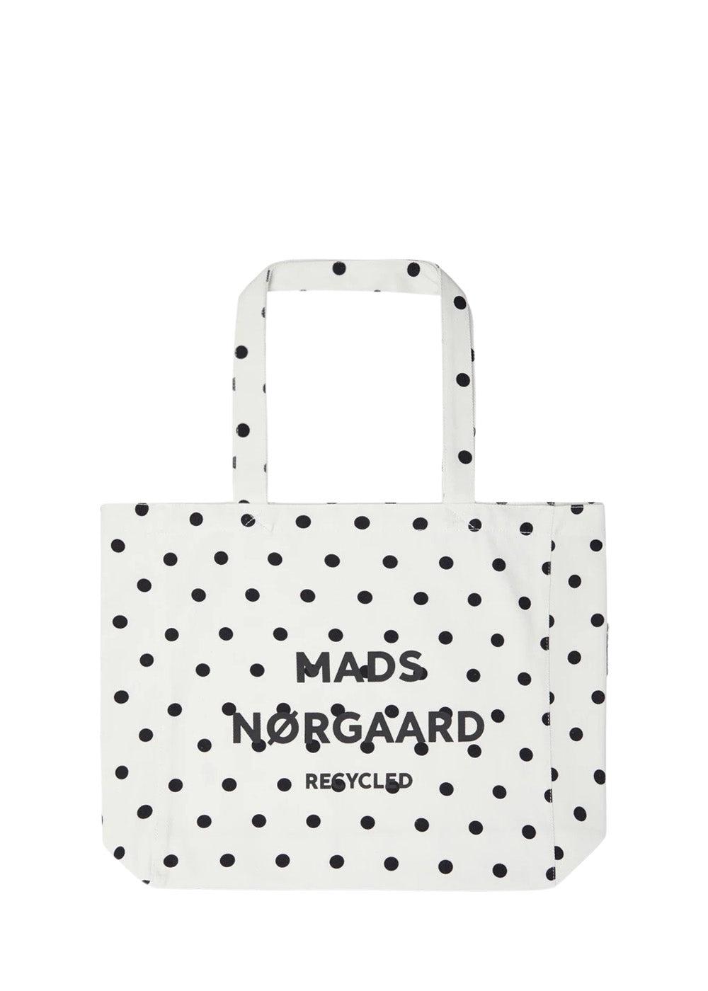 Mads Nørgaards Recycled Print Boutique Athene - Midi Dot Aop Snowhite. Køb tote bags her.