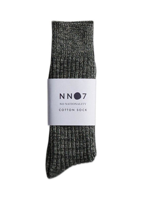 Nn. 07s Rib Sock 9139 - Black Melange. Køb accessories her.