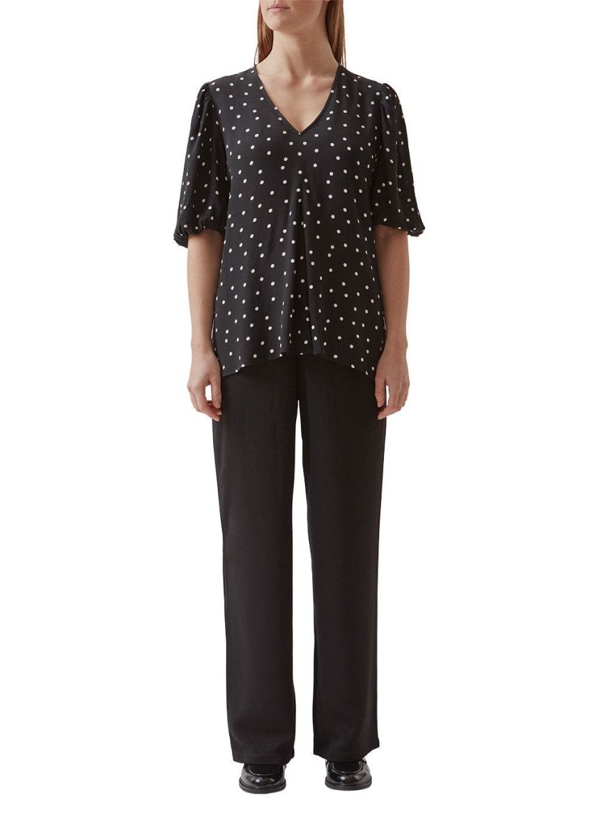 RidderMD print top - Black Polka Dot Top100_56311_BLACKPOLKADOT_XS5714980161365- Butler Loftet