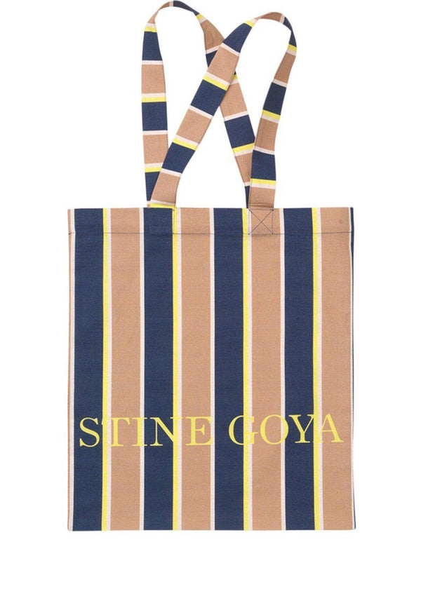 Stine Goyas Rita - Brown Stripes. Køb bags her.