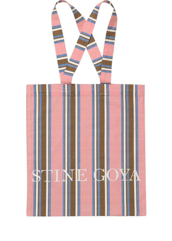 Stine Goyas Rita - Pink Stripes. Køb tote bags her.