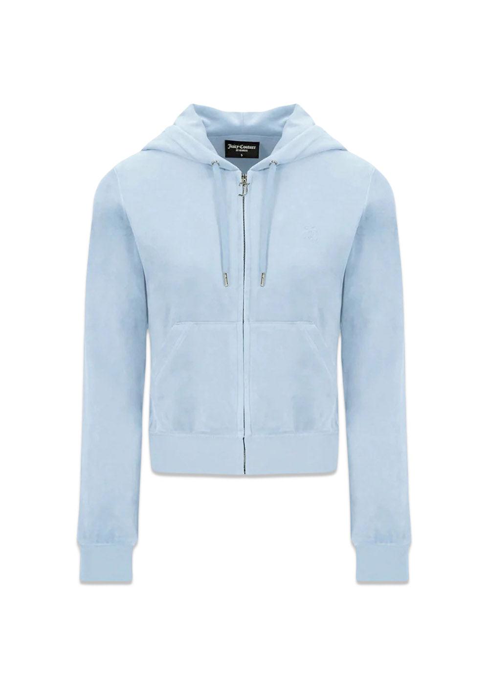 Juicy Coutures Robertson Classic Velour Zip throught hoodie - Nantucket Breeze. Køb hoodies her.