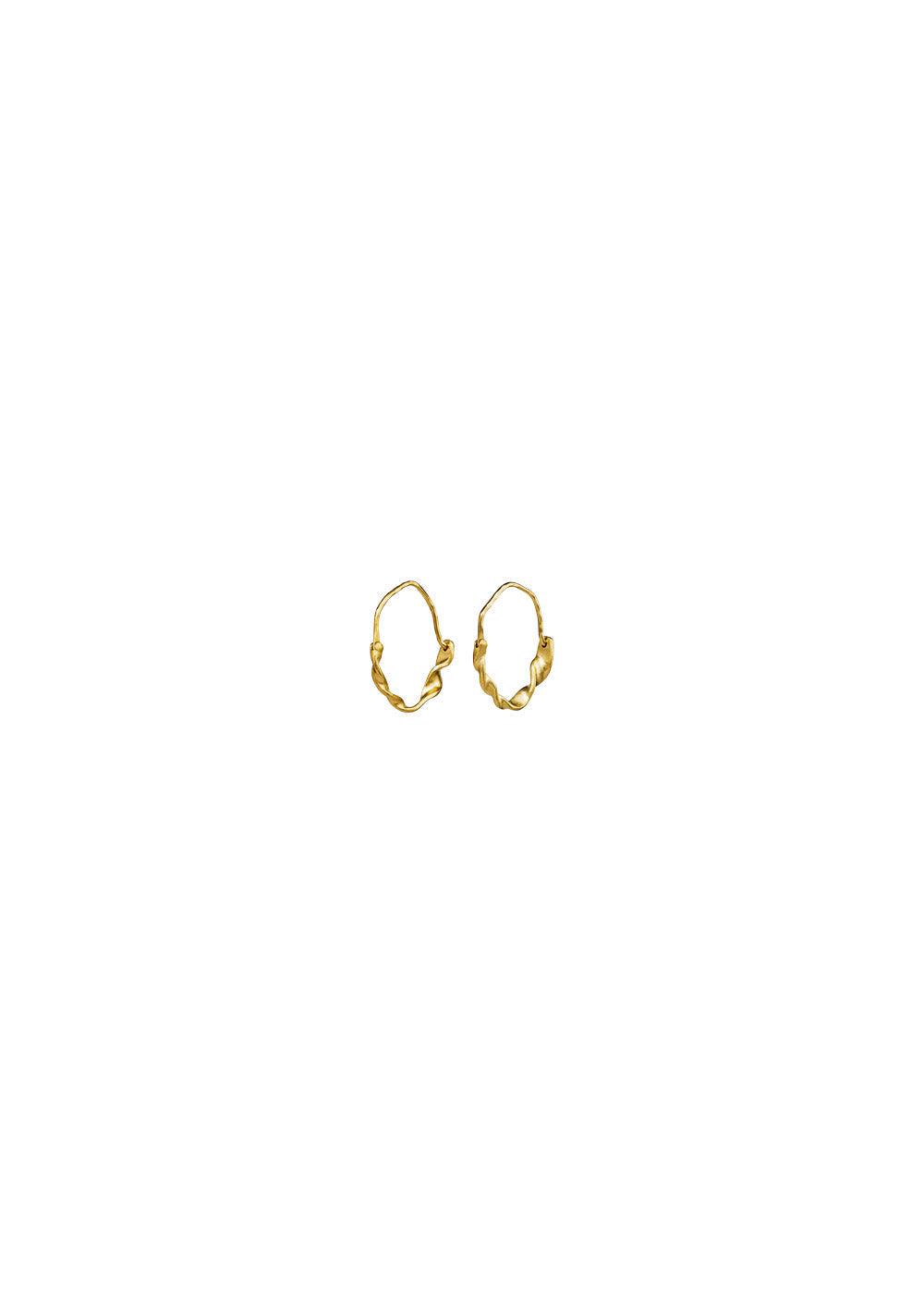 Maanestens Rosie earring - Sterling Silver (925) Gold Plated. Køb øreringe her.