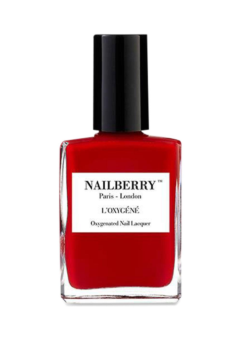 Nailberrys Rouge 15 ml - Oxygenated Gorgeous Bright Red. Køb accessories her.