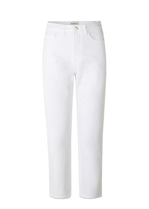 Modströms RubieMD cropped jeans - Soft White. Køb jeans her.