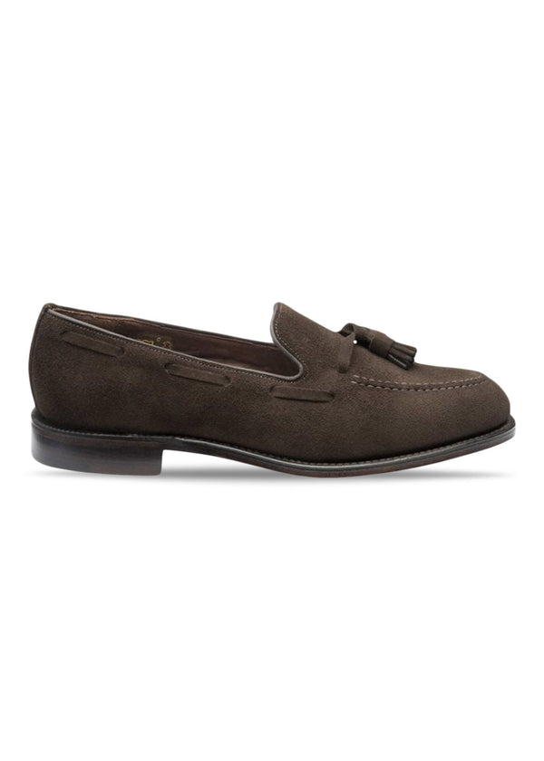 Loakes Russel Loafer Brown Suede - Chocolate Brown. Køb business sko||loafers her.