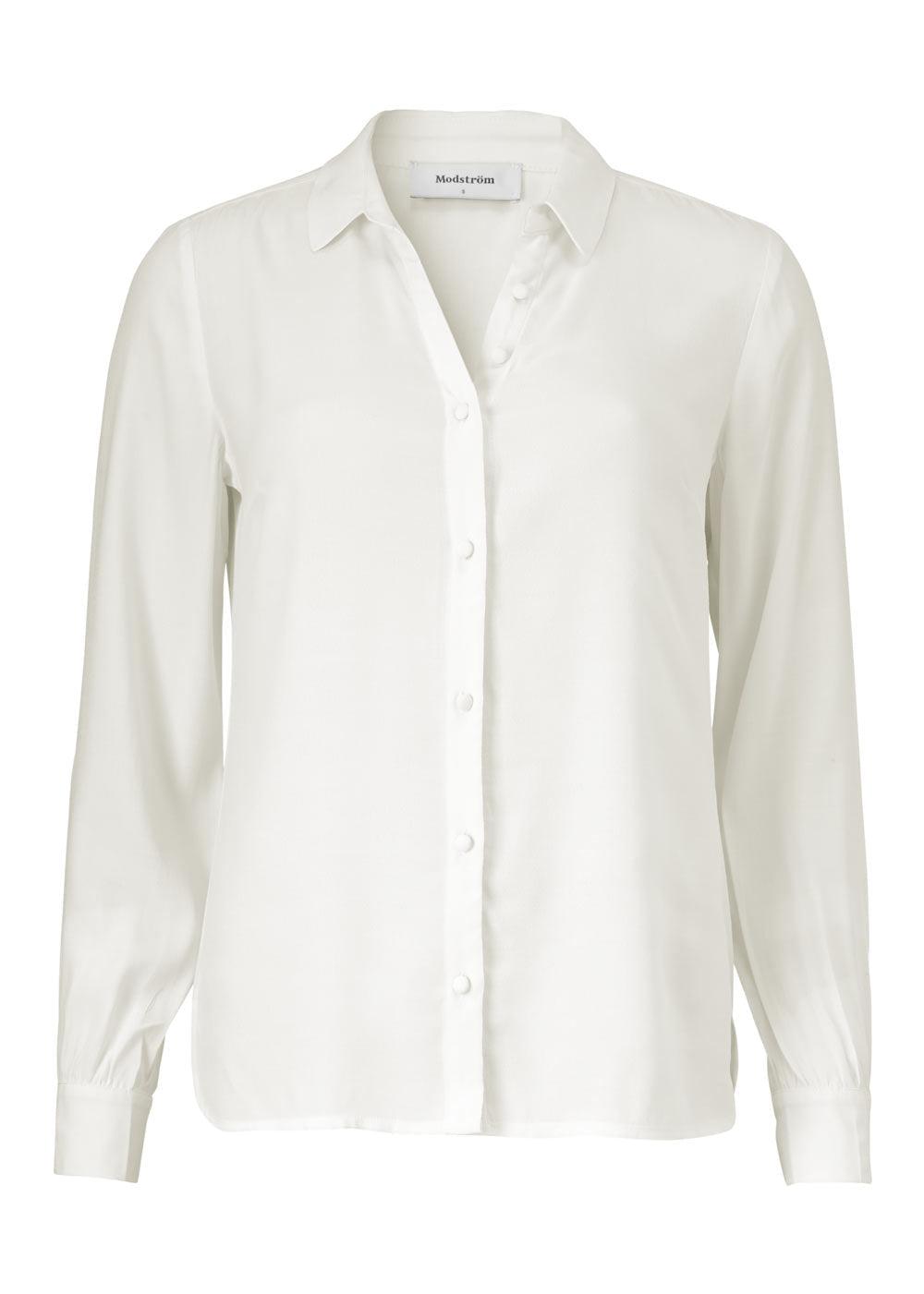 Modströms Ryder shirt - Off White. Køb blouses her.