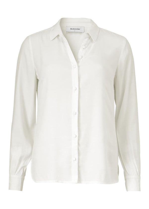 Modströms Ryder shirt - Off White. Køb blouses her.