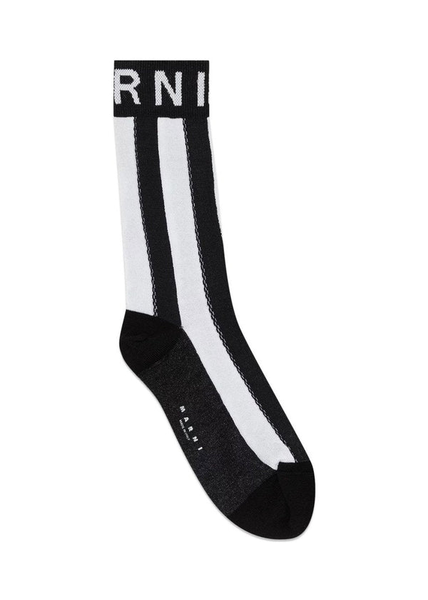 Marnis SOCKS - Chic Stripe + Calze + Black. Køb socks/stockings her.