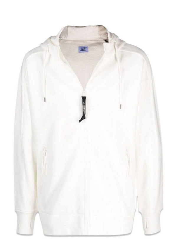 C.P. Companys SWEATSHIRTS - HOODED OPEN - Gauze White. Køb hoodies her.