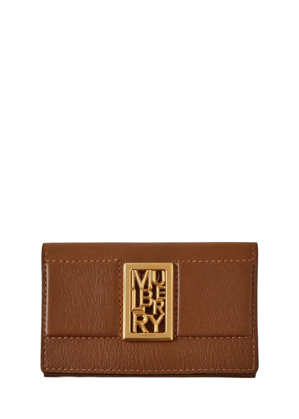 Mulberrys Sadie Card Wallet Silky Calf - Tan. Køb punge her.