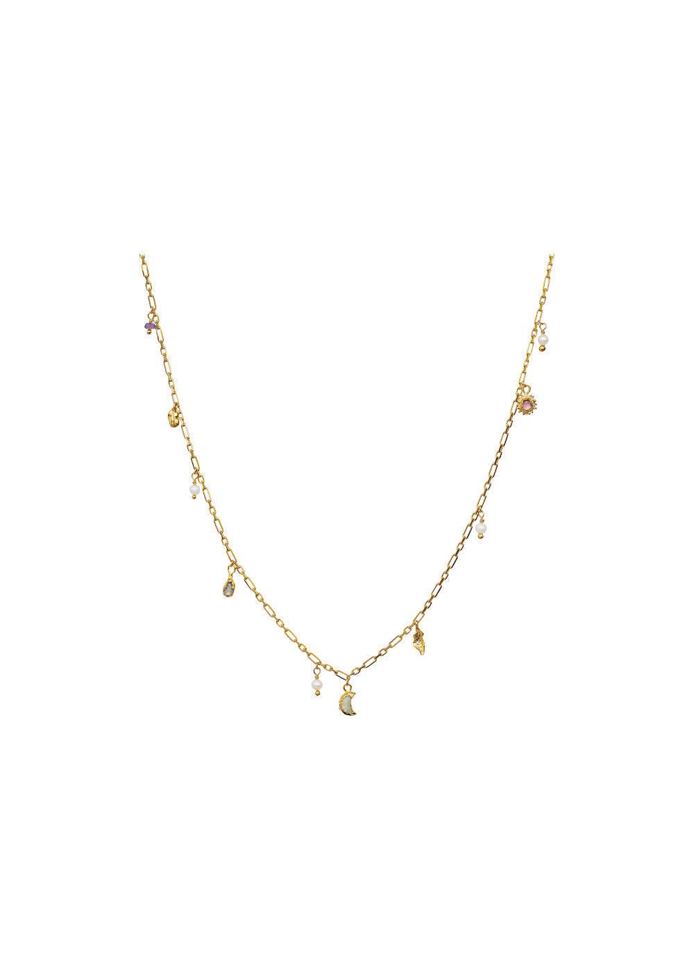 Maanestens Salome Necklace - Sterling Silver (925) Gold Pla. Køb halskæder her.