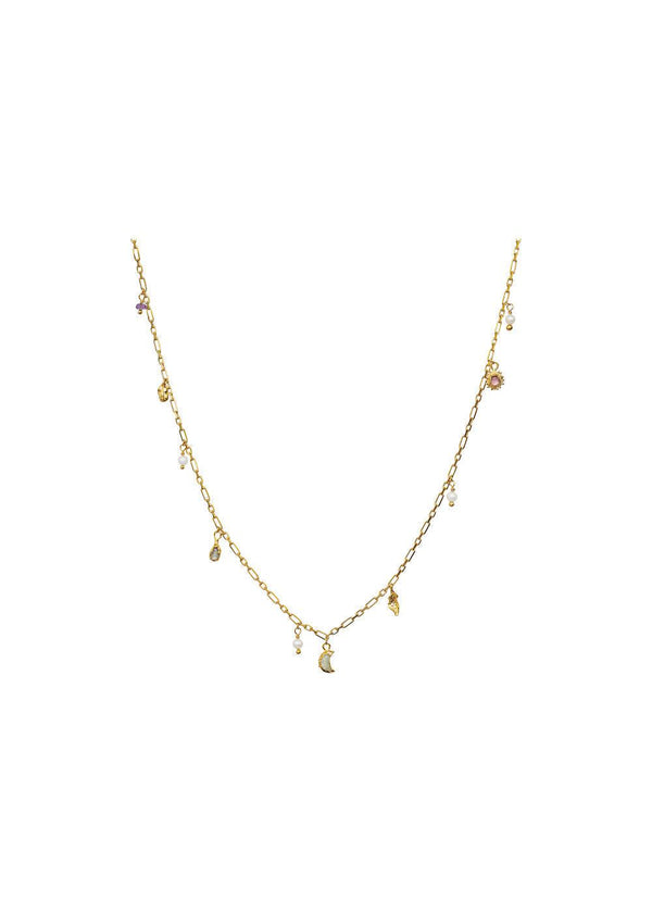 Maanestens Salome Necklace - Sterling Silver (925) Gold Pla. Køb halskæder her.