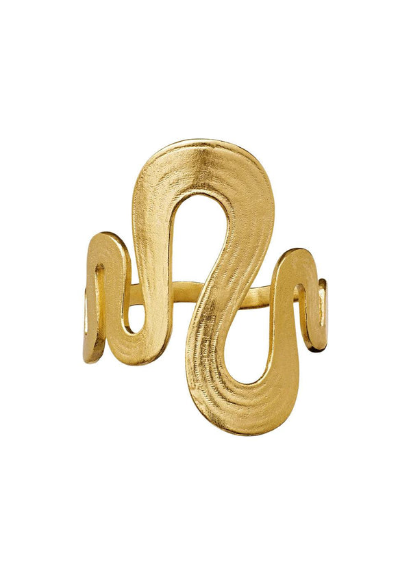 Maanestens Sasja Ring - Sterling Silver (925) Gold Plated. Køb ringe her.