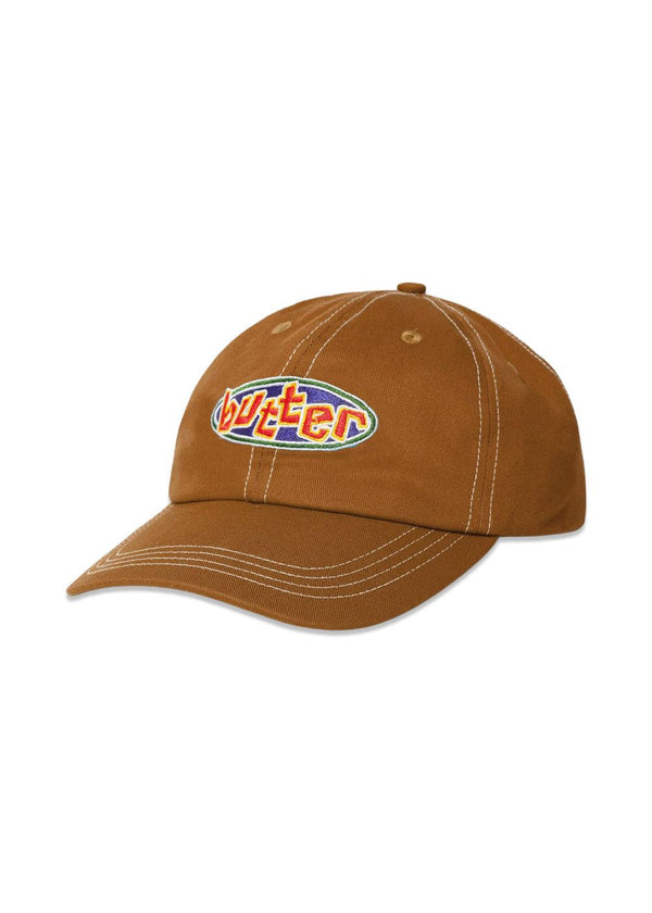 Butter Goods' Scattered 6 panel Cap - Oak Brown. Køb caps her.