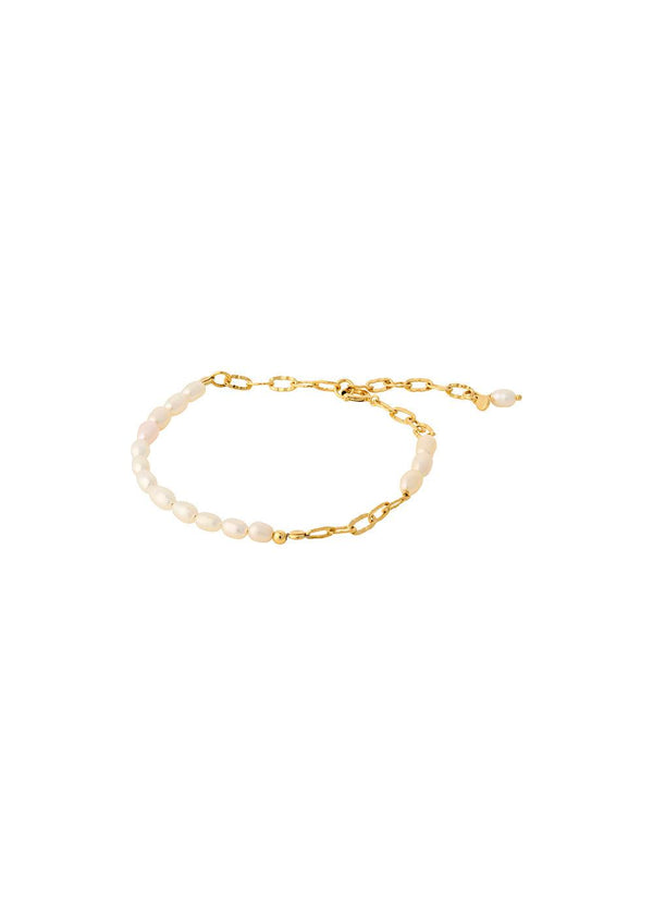 Pernille Corydons Seaside Bracelet Adj. 16-19 cm - Gold. Køb armbånd her.
