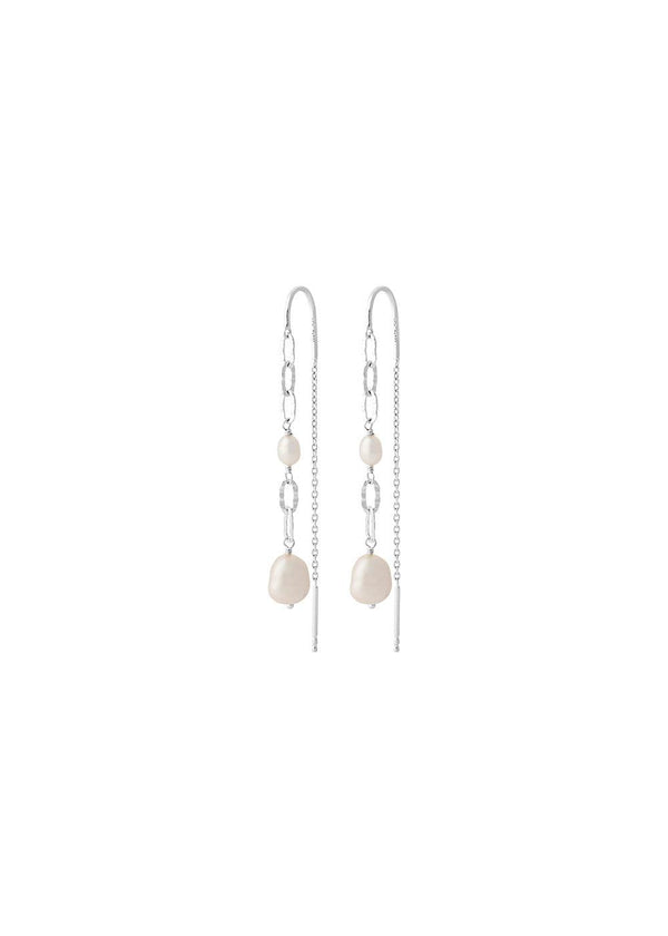 Pernille Corydons Seaside Earchains length 60 mm - Silver. Køb øreringe her.