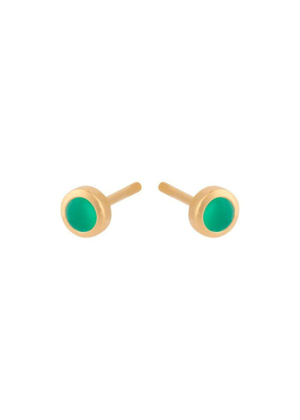 Pernille Corydons Shine Green Earsticks - Gold. Køb øreringe her.