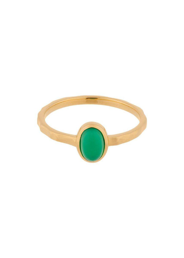 Pernille Corydons Shine Green Ring - Gold. Køb ringe her.
