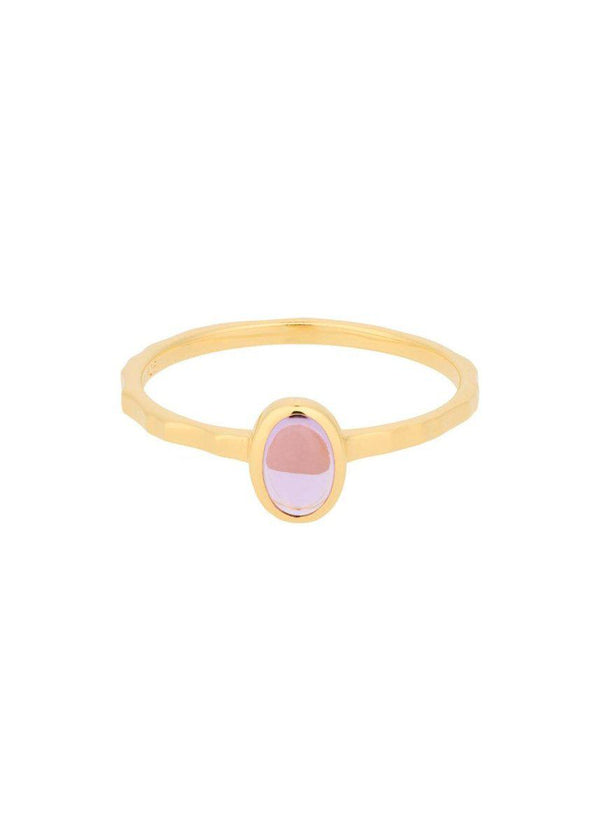Pernille Corydons Shine Purple Ring - Gold. Køb ringe her.