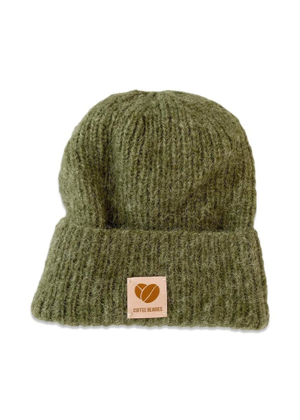 Coffee Beanies' Sky Beanie - Army. Køb huer her.