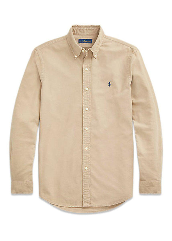 Ralph Laurens Slim Fit Oxford Shirt - Brown. Køb shirts her.