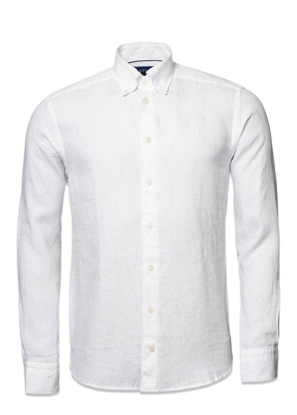 Etons Slim-Linen Poplin Shirt - White. Køb shirts her.