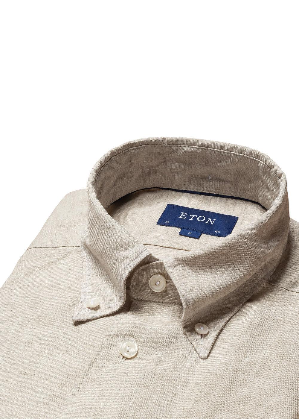 Slim Linen Shirt - Beige