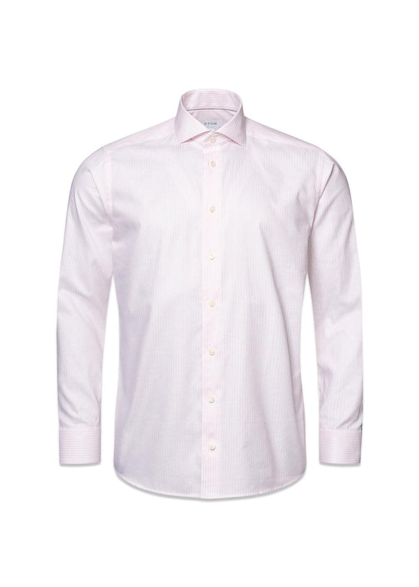 Etons Slim Oxford Stripe Shirt - Pink. Køb shirts her.